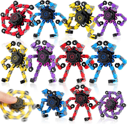 Glow in Dark Transformable Fidget Spinners Fingertip Gyro Toys Decompression Deformed Spinner Goodie Bag Suffers Party Favors