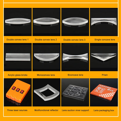 Lens Imaging Equipment Tools Physical Teaching Tools Refraction Optical Experiment Set for Teacher Student Education