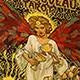 78pcs/Set-golden Art Nouveau Tarot tarot card board game, Golden Art Unzipping card game