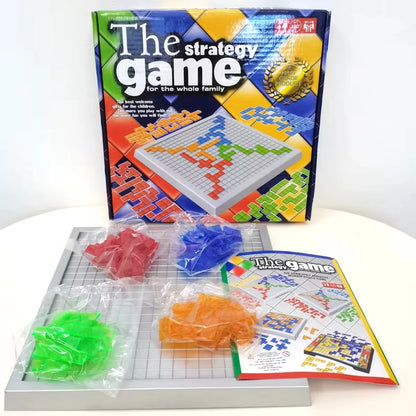 Children Intellectual Puzzle Strategy Board Educational Toys Colored Squares Game Kids Family Party Indoor Desktop Jigsaw Games