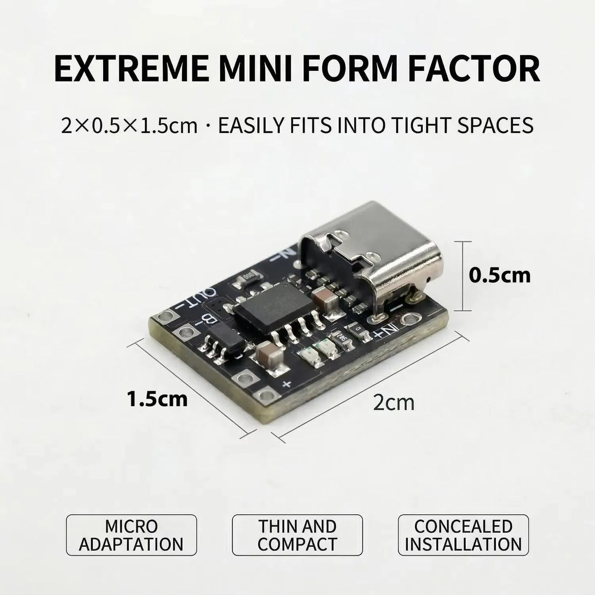 1-20Pcs TP4056 3.7V Lithium Battery Charging Discharging Board With Protection Type-C USB Type C Li-ion Battery Charging Board