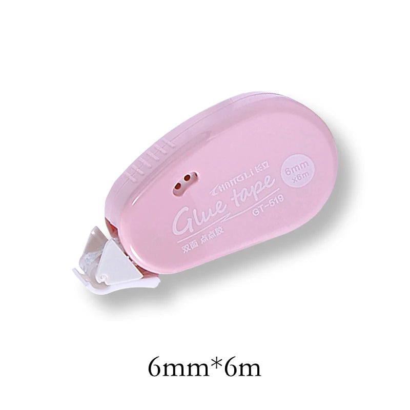 6m*6mm Double Sided Adhesive Dots Glue Tape DIY Scrapbooking Collage Photo Album School Stationery Supplies Roller Tape