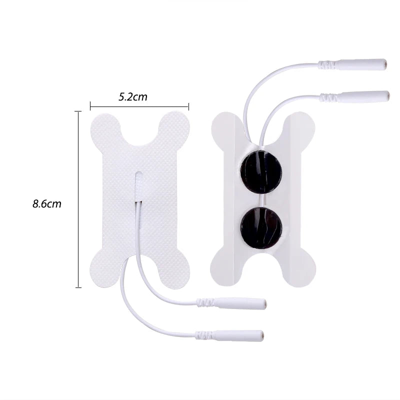 10/20pcs Non-woven Gel  2mm Tail Type Snap-on Electrode Pad Self Adhesive Electrodes Reusable Patch  Electrode Paste
