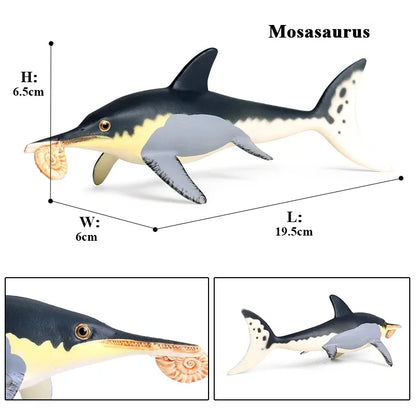 Oenux Prehistoric Savage Mosasaurus Megalodon Mammuthus Jurassic Dinosaurs Sea Life Animals Model Action Figures Toy Kids Gift