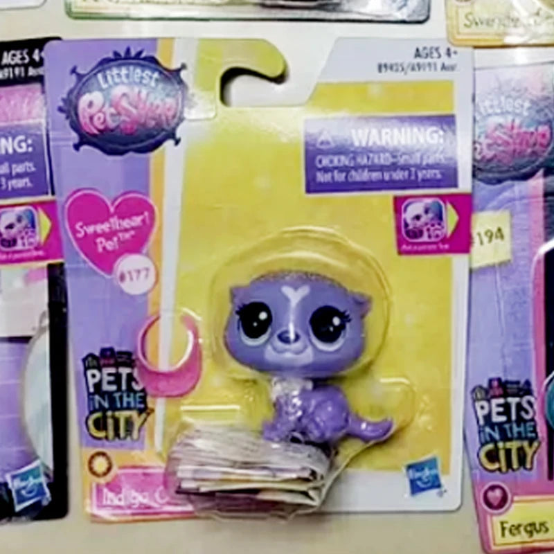Hasbro Littlest Pet Shop Doll Toys Original Cute Animal Action Figure Mini Dolls Q Pets Toy Children Birthday Gifts Collection