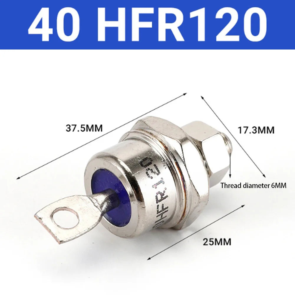 85A/40A/25A 1200V Positive Cathode/Negative Anode Stud Mount Diode Rectifier For Battery Charging Welding Machines Motor Control