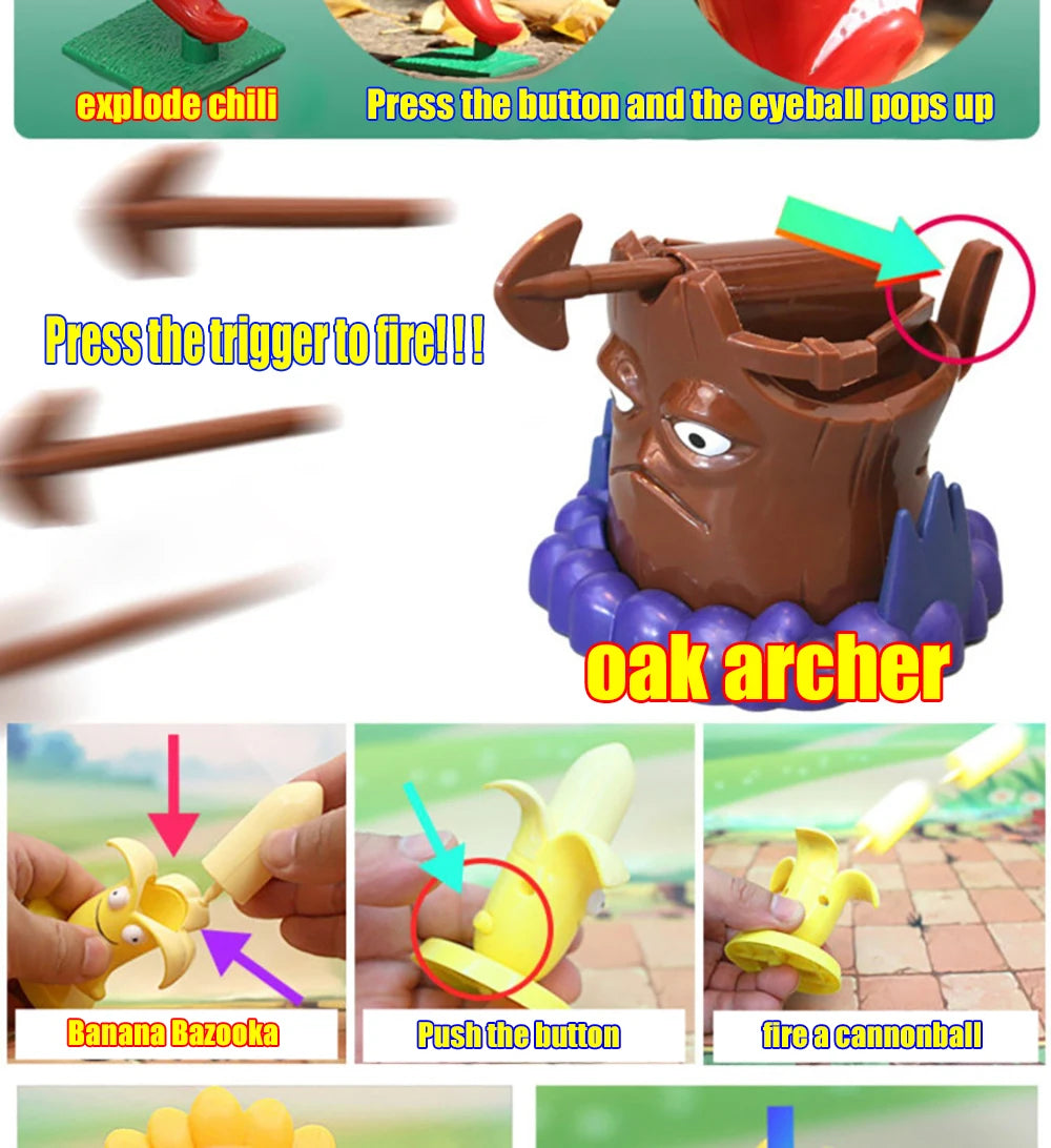 Funny Plants vs. Zombies 2 Hard Glue Peashooter Gatling Pea Shooter Sunflower Action Figure Model Dolls Shooting Toys Kids Gifts