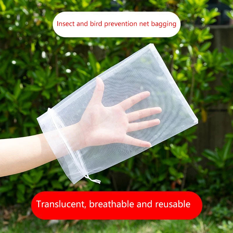 50Pcs Grapes Fruit Protection Bags Pest Control Anti-Bird Garden Netting Bags Mesh Agricultural Tree Garden Tool Bags