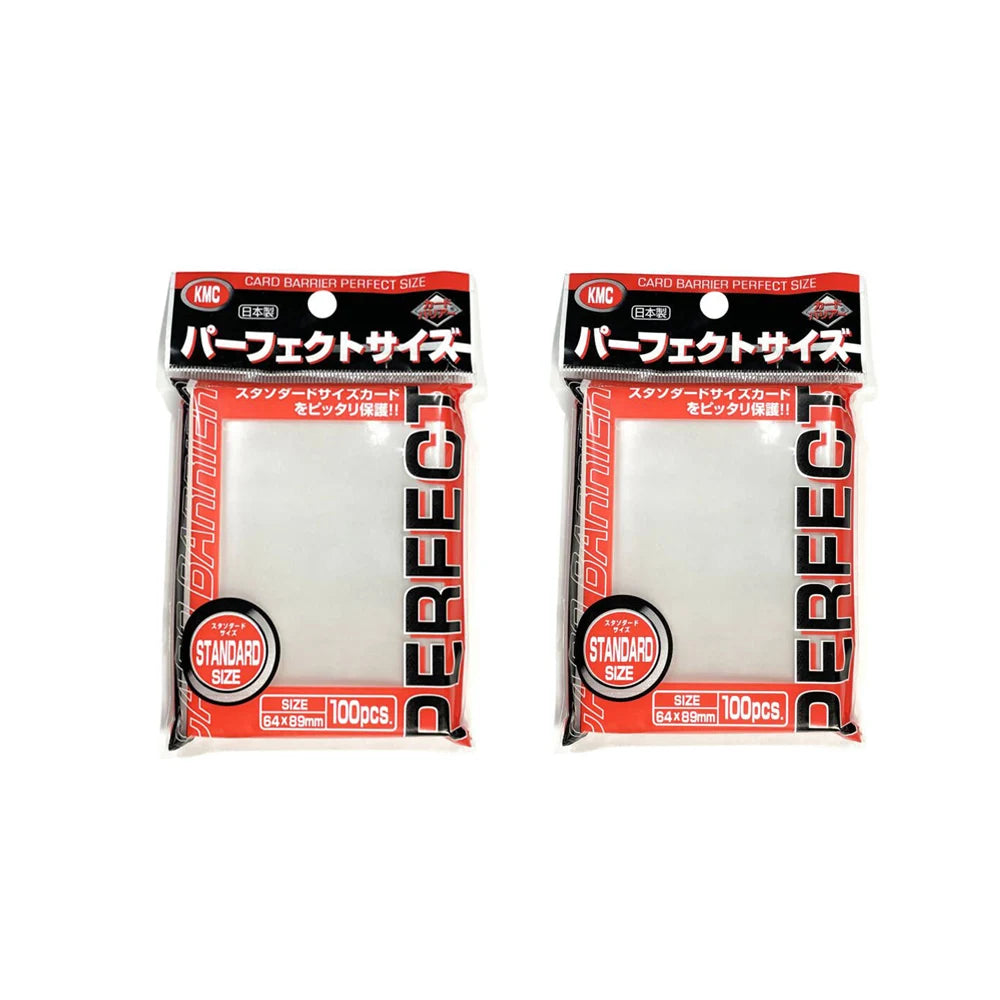 64x89mm 100PCS Transparent KMC Card Sleeves Trading Card Sleeve Barrier Board Game Cards Outer Protector for MTG/YGO