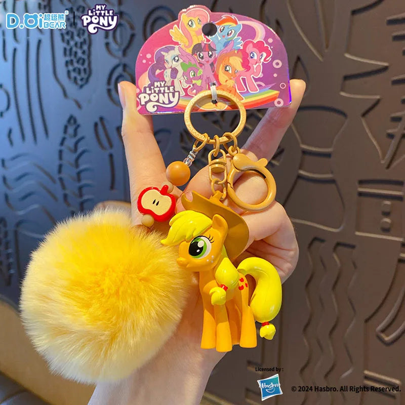 My Little Pony Action Figure Rainbow Dash Twilight Sparkle Fluttershy Pinkie Pie Toy Key Chain Bag Pendant Decoration Kids Gifts