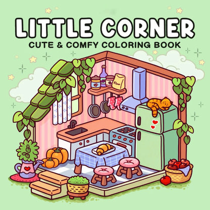 Cozy Japan: Cute Coloring Book for Adults and Teens with Charming Characters and Delightful Japanese Scenes for Relaxation
