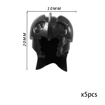 Viking Pirate Age Bullhorn Hat Medieval Knight Roman Warrior Soldier Helmet Action Figures Building Blocks Toys For Children