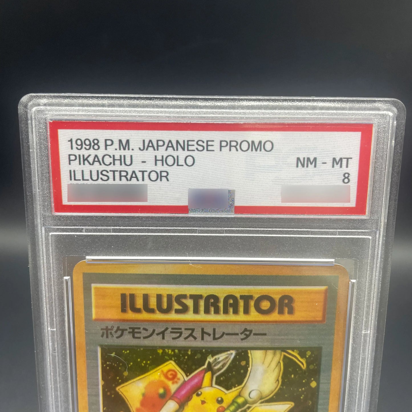 Anime PTCG DIY Self-made Japanese version 1998 PICHU ILLUSTRATOR Rating Card Collection Card 8Points Rating Card Anime Game Gift