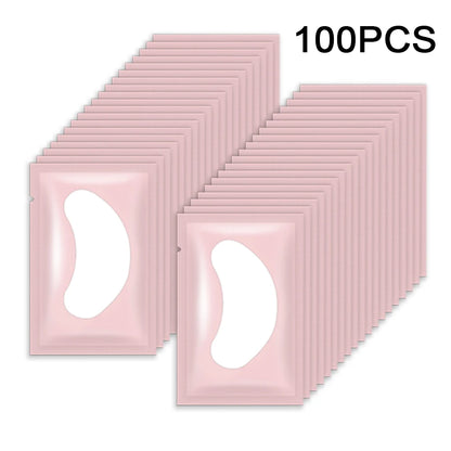 100 pairs Eyelash Pads Grafted Lash Hydrogels Gel Patches Under Eye Pads for Eyelash Extension Tips Sticker Makeup Tools