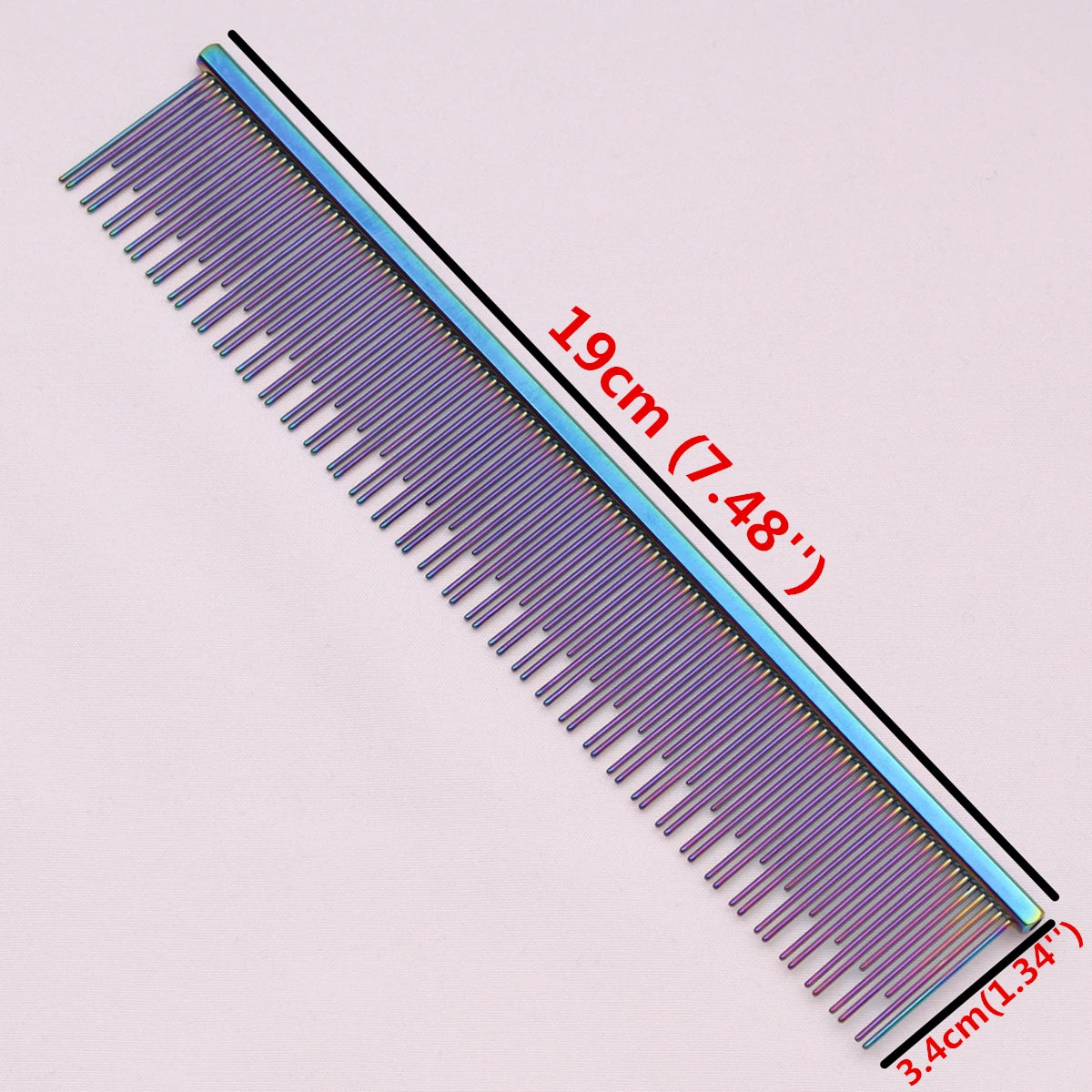 Copper Dog Grooming Combs For Pet Boundary Knot Massage Tools Professional Salon Cat Hair Cleaning Crescent Combs High Low Teeth