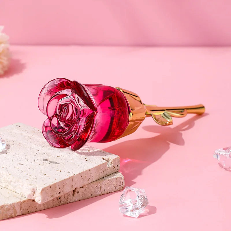 50ml Women’s Rose-Shaped Perfume Bottle Long-Lasting Floral Eau De Parfum with Romantic Scents Elegant Gift & Daily Fragrance
