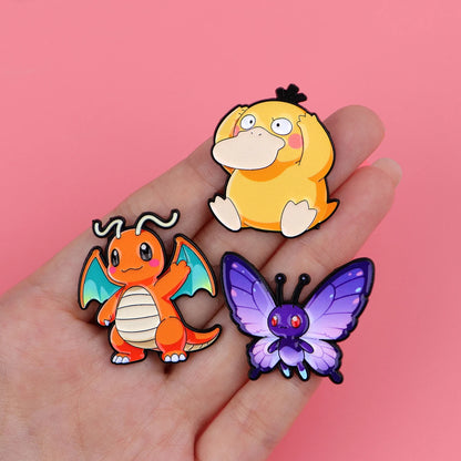 Cartoon Animals Enamel Pins Cute Duck Brooches Badges for Backpacks Jackets Hats Retro Collection Gifts Cosplay Accessories