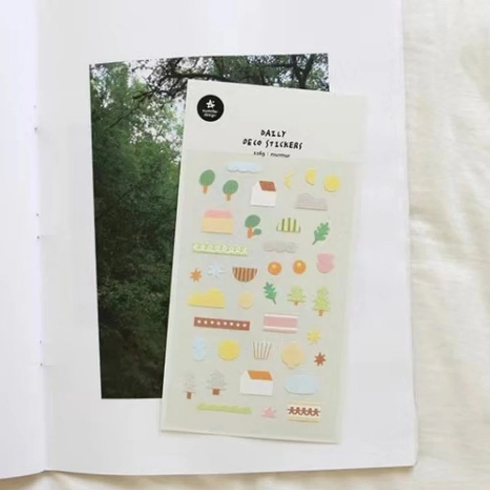 Korean Import Suatelier Travel Home Life Study Friend Stickers Scrapbooking Diy Journaling Diary Stationery Sticker School Gift