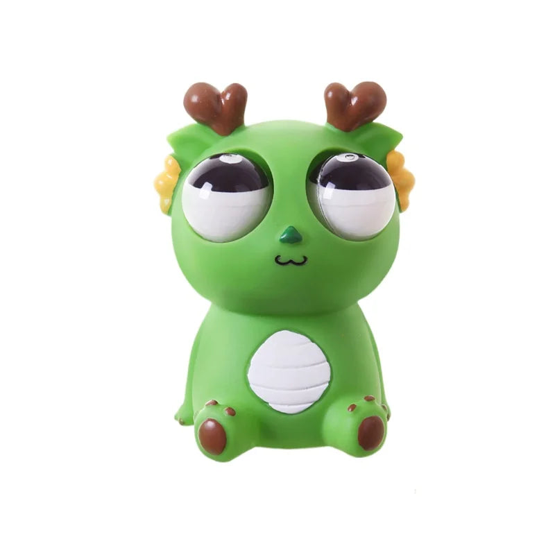 Pop Eye Squeeze Capybara Animal Sensory Toys Fun Novetly Fidget Stress Relief Anxiety Eyeball Bouncing Toy Gifts for Kids Adults