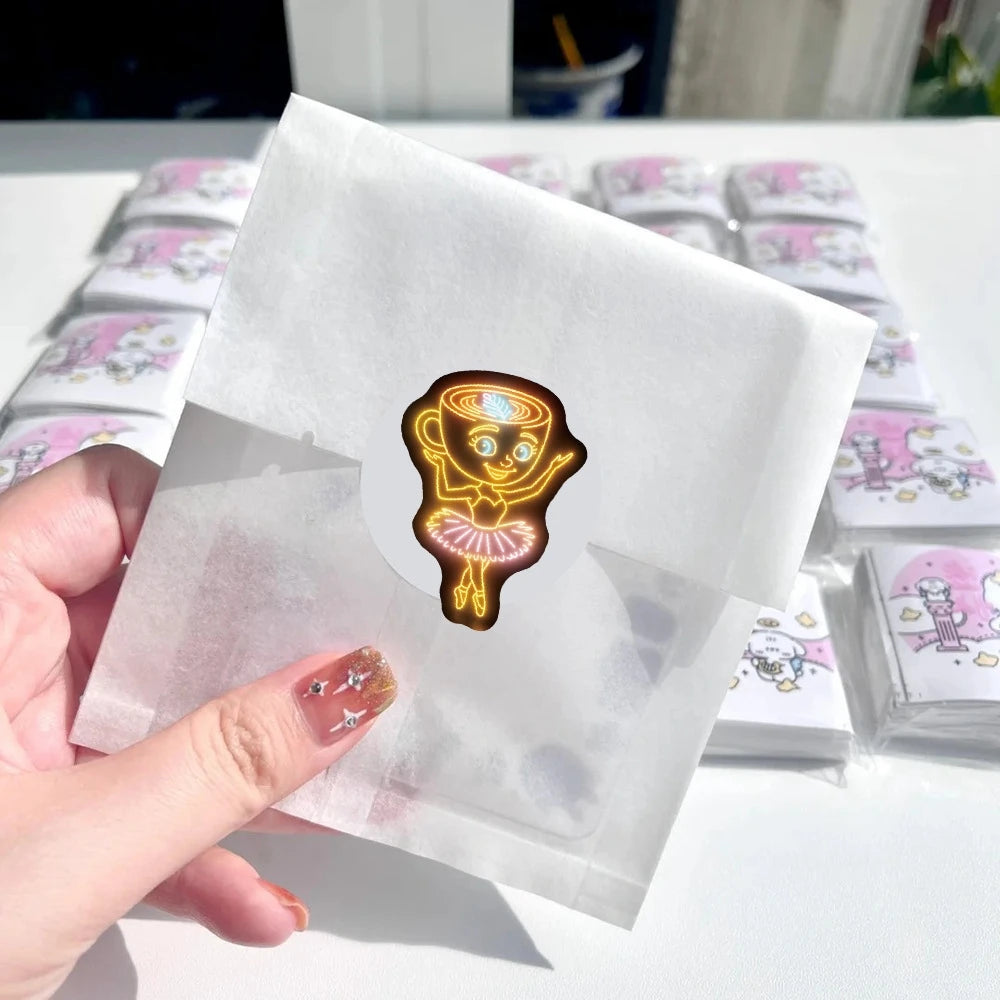 500pcs/Roll Italian Brainrot Stickers Funny AI Abstract TungTungSahur Tralalero Package Sealing DIY PVC Laptop Decals