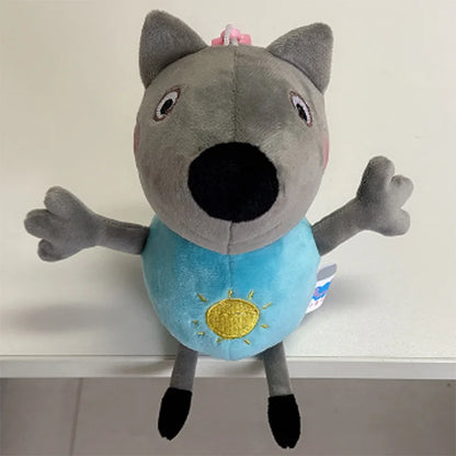Genuine Peppa Pig Plush Pig Kids Toys 19CM Pet Dinosaur Teddy Bear Soft Stuffed Anime Figure Doll Children's Birthday Gifts