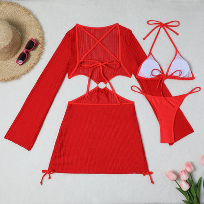 2026 Sexy Bikinis Female Swimsuits Women's Three-Piece Swimwear Beach Swim Wear Bathing Suits Brazilian Bikini Set Pool Bather