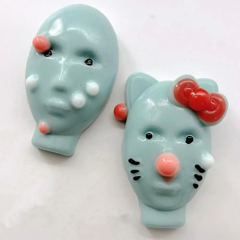 Alien Stress Relief Squeezing Acne Homemade Pinching Toy Super Soft Silicone Abstract Cartoon Reusable Release Rebound Toy