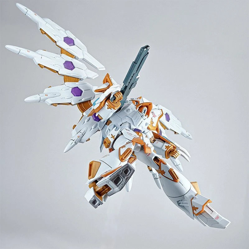 Hg 1/144 Seed Freedom Black Knight Squad With Light Wings Water Sticker Action Figures Assembled Model Kit Collectible Toys Gift