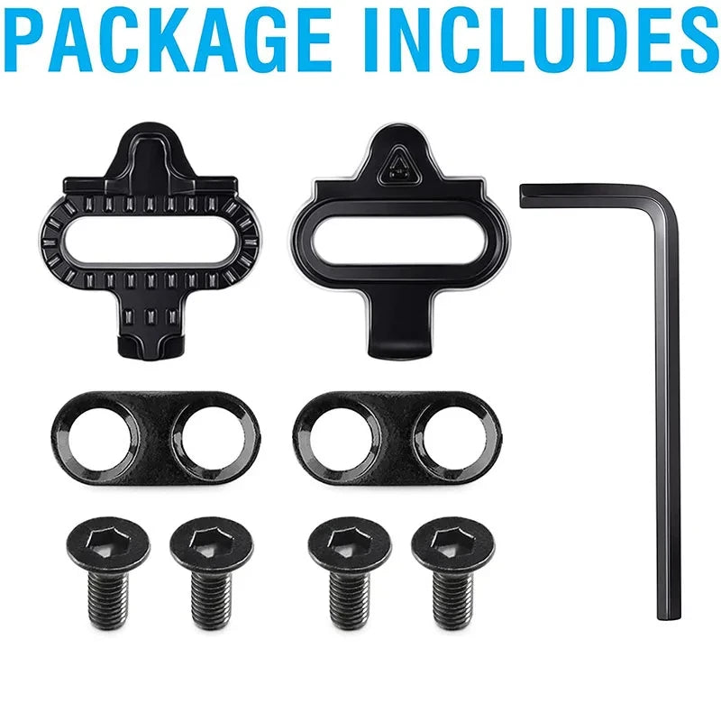 Mountain Bike Shoes Cleats for Shimano SH51 SPD MTB Cleats Multi-Release Spd Pedal Cycling Shoes Clips Set Bicycle Accessories