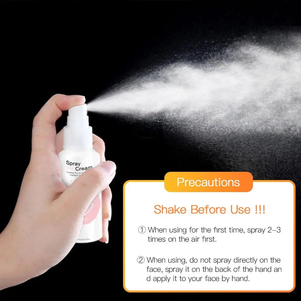 1/2/3PCS 20ml Whitening Moisturizing Base Spray BB Cream Concealer Brighten Face Beauty Skincare Foundation High Coverage Makeup
