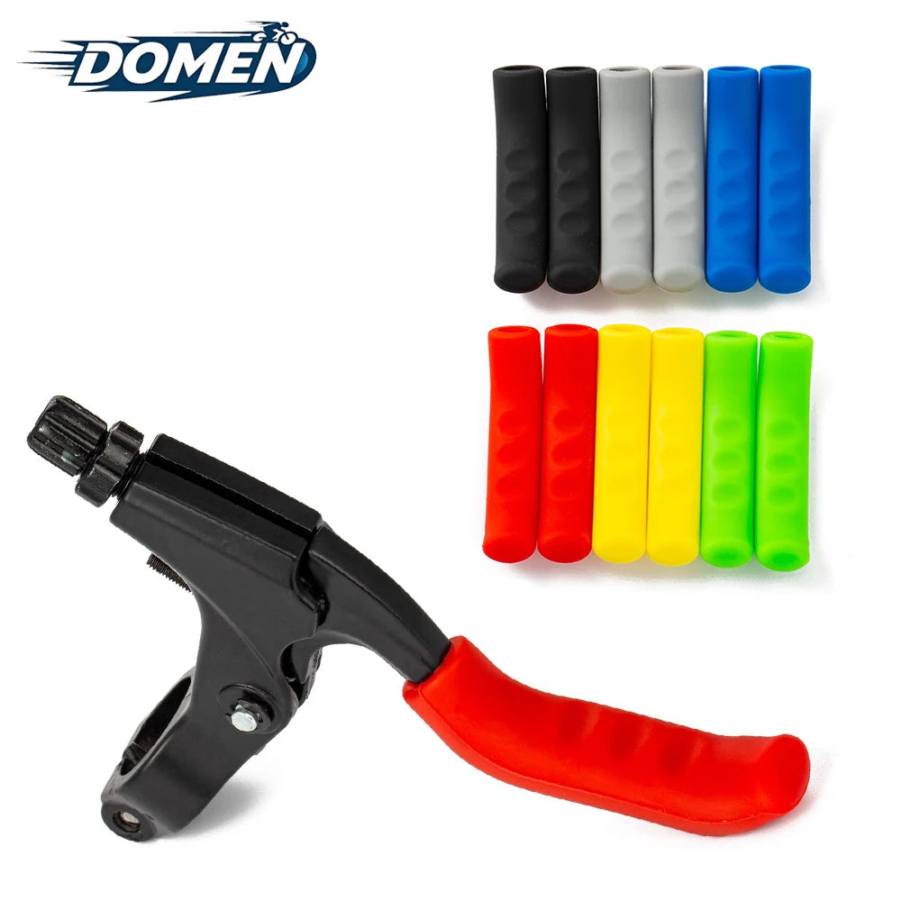 DOMEN Bicycle Brake Handle Cover Sleeve Silicone Anti-slip MTB Bike Brake Grips Handlebar Protect Cover Bicycle Accessories