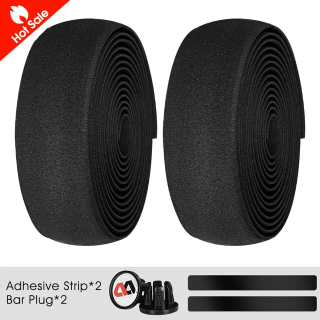 WEST BIKING EVA Bar Tape High Tenacity Handlebar Tape Adhesive Bike Handle Tape Shock Absorbing Bar Tape With Hole for Road Bike