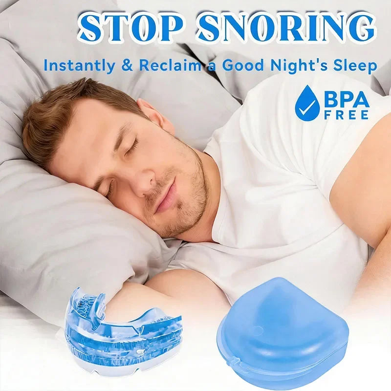 Adjustable Anti Snoring Oral Guard Oral Cover Reduces Temporomandibular Joint Disorders Alleviates Sleep Improves Breathing