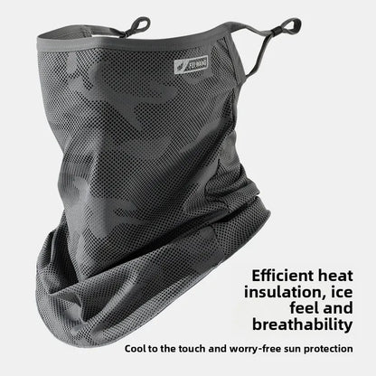 Anti-UV Cycling Mask Sunscreen Face Cover Breathable Ice Silk Face Scarf Men Women Outdoor Sports Fishing Hiking Cooling Mask