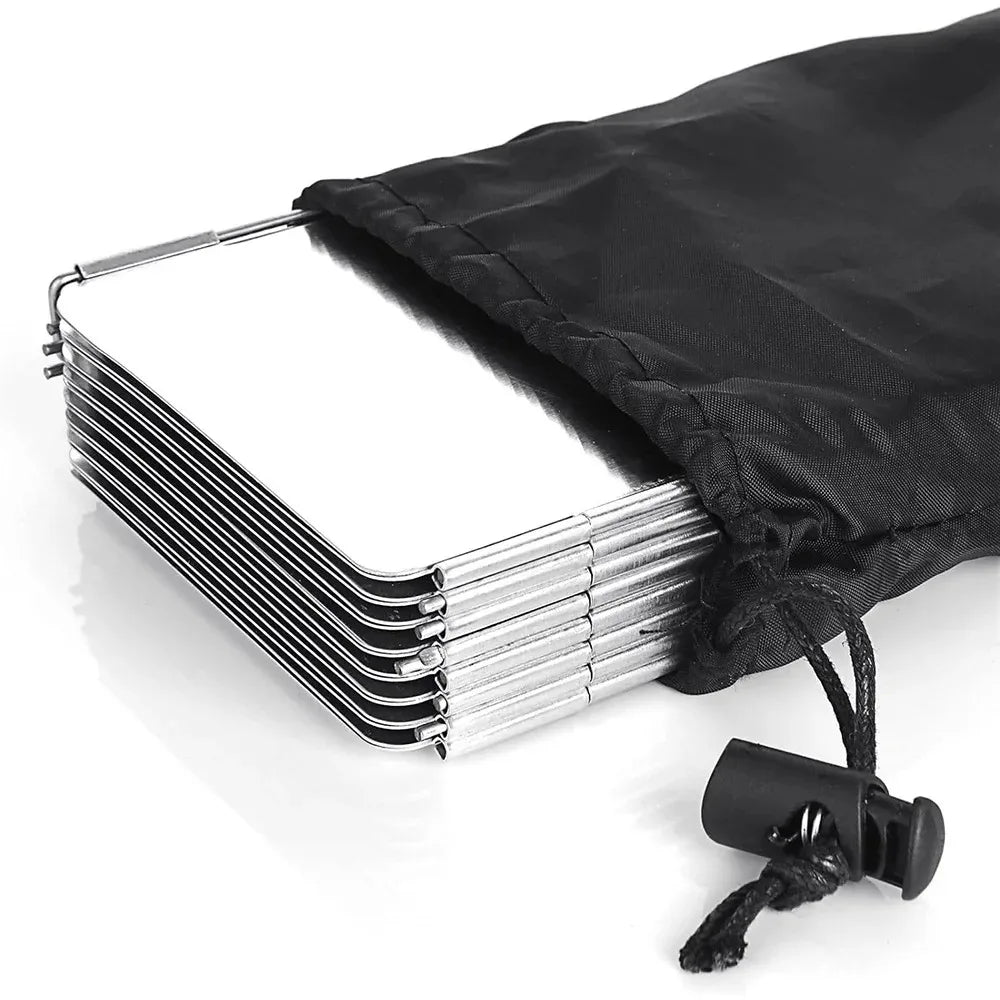 8/9/10 Plates Gas Stove Wind Shield Outdoor Camping Picnic Cooking Burner Windproof Screen Aluminum Alloy Wind Screen