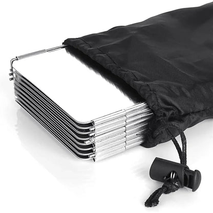 8/9/10 Plates Gas Stove Wind Shield Outdoor Camping Picnic Cooking Burner Windproof Screen Aluminum Alloy Wind Screen