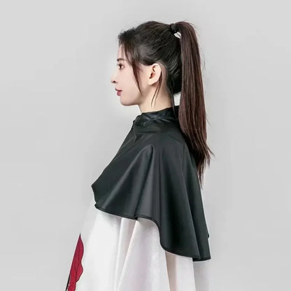 Professional Black Square Hair Cutting Cape – Hairdressing Salon Barber Gown Wrap for Hair Dye & Styling