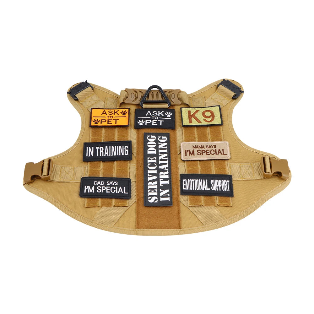 1 Piece Tactical Patch Bundle For Dog Vest Harness Collar Personalized Patches Tags Sticker Label Custom Name ID Service Dog