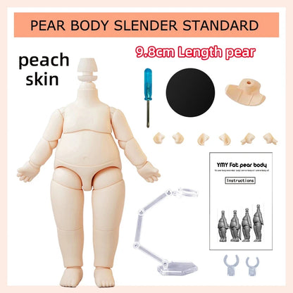 NEW YMY Doll Cat Hand Animal Body Fat Body with Tail Ob11 Body Joint for Gsc Head,1/12bjd,Obitsu 11 Boy Girl Toy Accessories