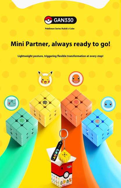 Gan Pok é Mon Joint Third Order Magnetic Competition Special Children'S Puzzle Toy Gift Pikachu Johnny Turtle Birthday Gifts
