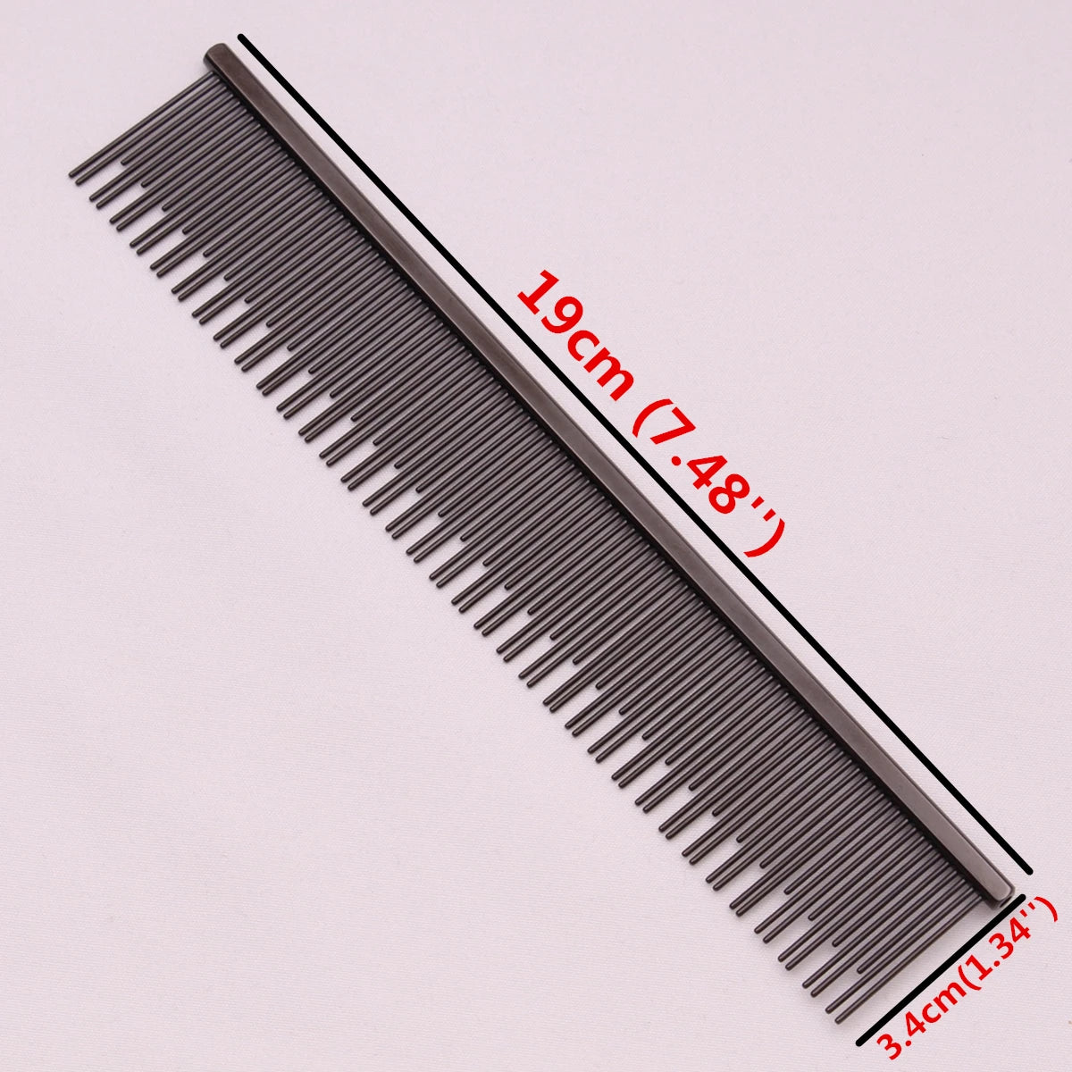 Copper Dog Grooming Combs For Pet Boundary Knot Massage Tools Professional Salon Cat Hair Cleaning Crescent Combs High Low Teeth