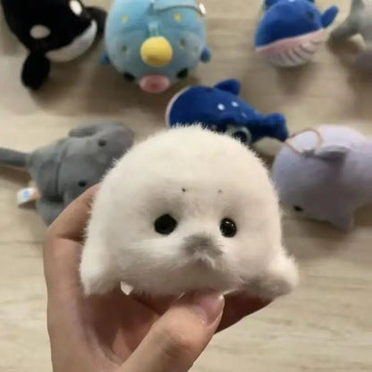 Cute Baby Seal Doll Plush Toy Pendant Simulation Ocean Toy Souvenir Seal Pendant Gift Doll Bag Pendant
