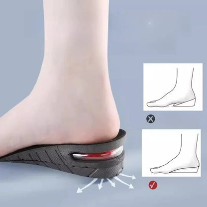 3/4.5/6CM Elevated Insole Summer Mens and Womens One Pair Invisible Inner Elevated Air Cushion Half Cushion for COSPLAY