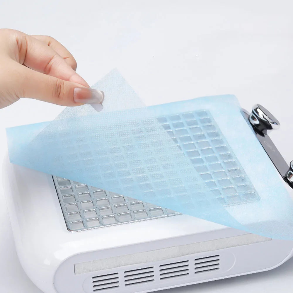 100Pcs Disposable Nail Vacuum Filter Paper Set - Dustproof Replace Filters Manicure Machine Dust Accessory