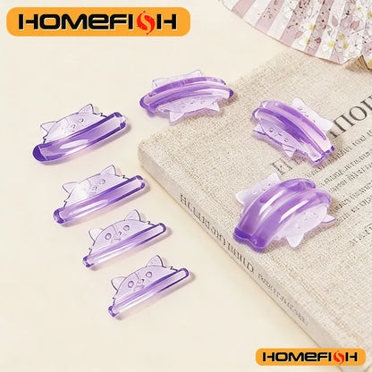 5 Pairs C Curl Silicone Eyelash Pads - Sticky 3D Lashes Lifting Rod Shield Curler Makeup Tool Accessories