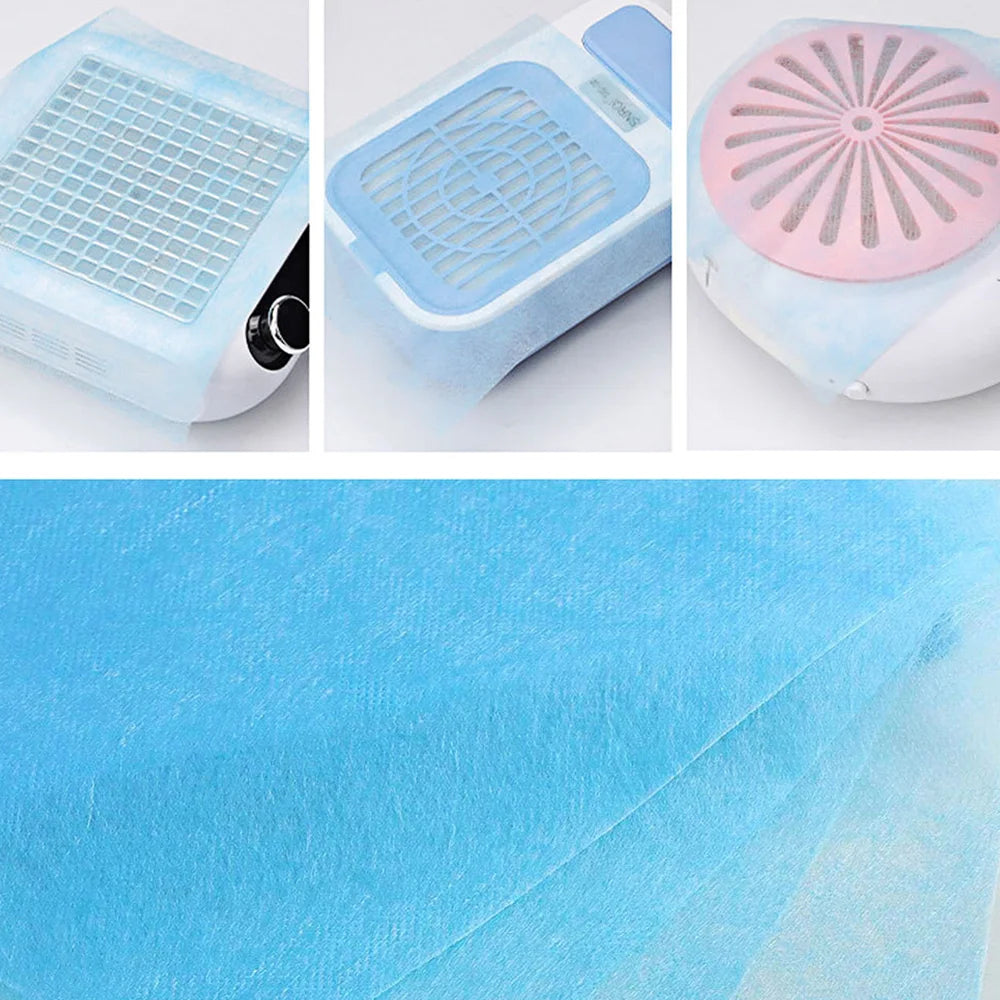 100Pcs Disposable Nail Vacuum Filter Paper Set - Dustproof Replace Filters Manicure Machine Dust Accessory