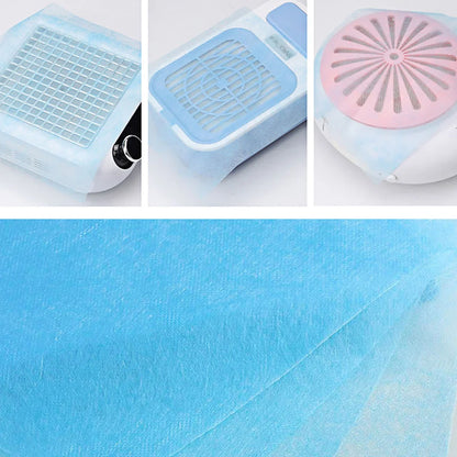 100Pcs Disposable Nail Vacuum Filter Paper Set - Dustproof Replace Filters Manicure Machine Dust Accessory