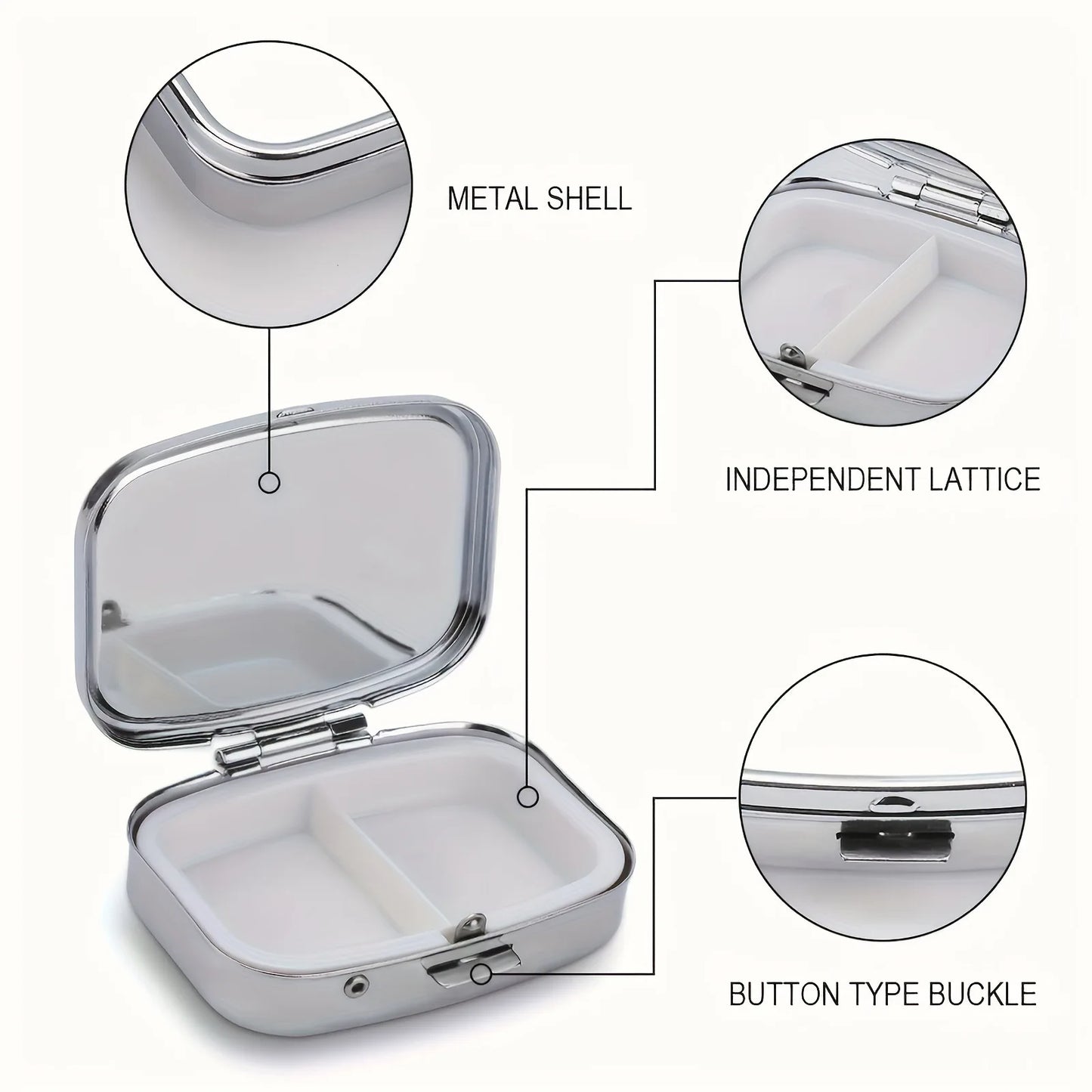 Travel Cases Lovely Colored Medicine Metal Jwelery Organizers Household Holder Iron Cabinet Small pill container  medicine box