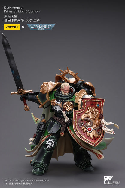 JOYTOY Warhammer 40k 1/18 Action Figures Dark Angels Primarch Lion El'Jonson