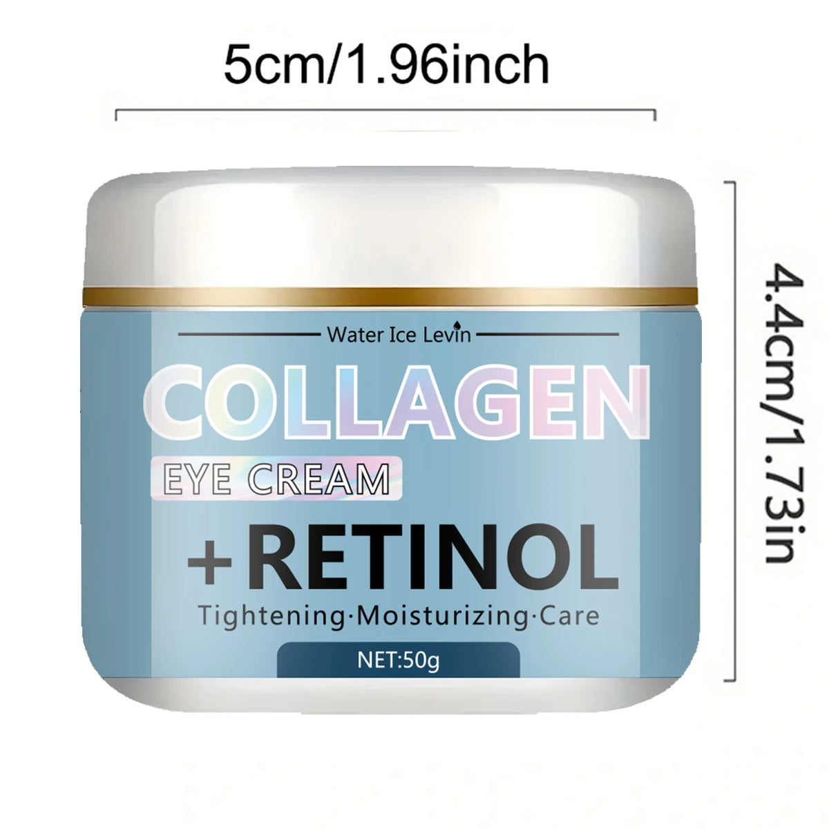 Water Ice Levin Collagen & Retinol Eye Cream: Ice Cream Texture for Deep Moisturizing, Tightening & Caring Easy to Absorb